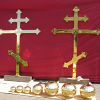 Изготовление крестов для Свято-Дмитревского женского монастыря. Молдова, Припичены.