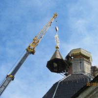 Изготовление и монтаж креста на купол